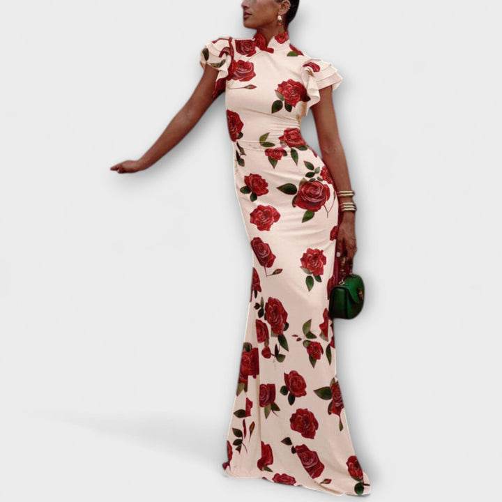 Maxi Dress with Floral Print
