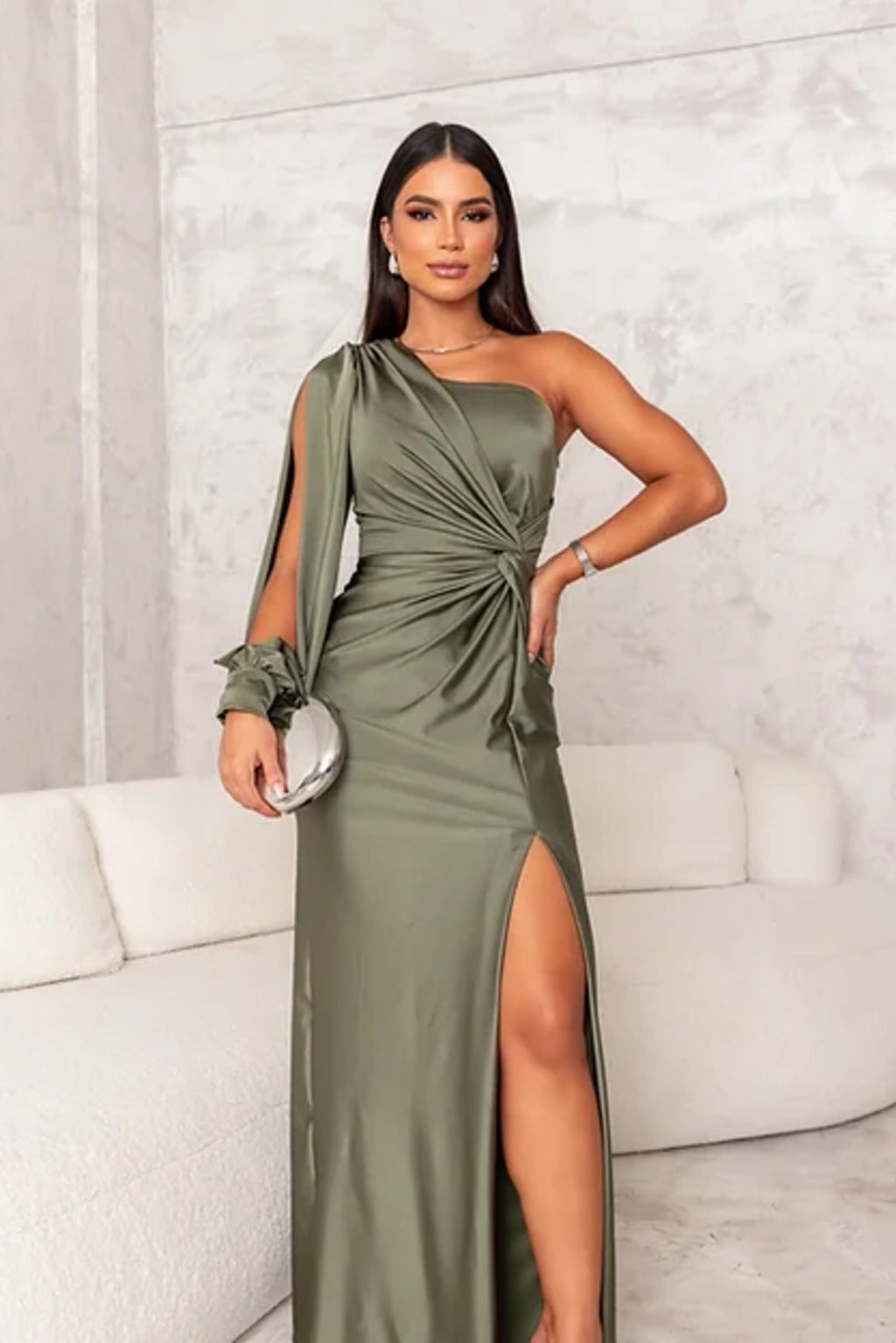 Women's One-shoulder Wedding Guest Dress | Maxi