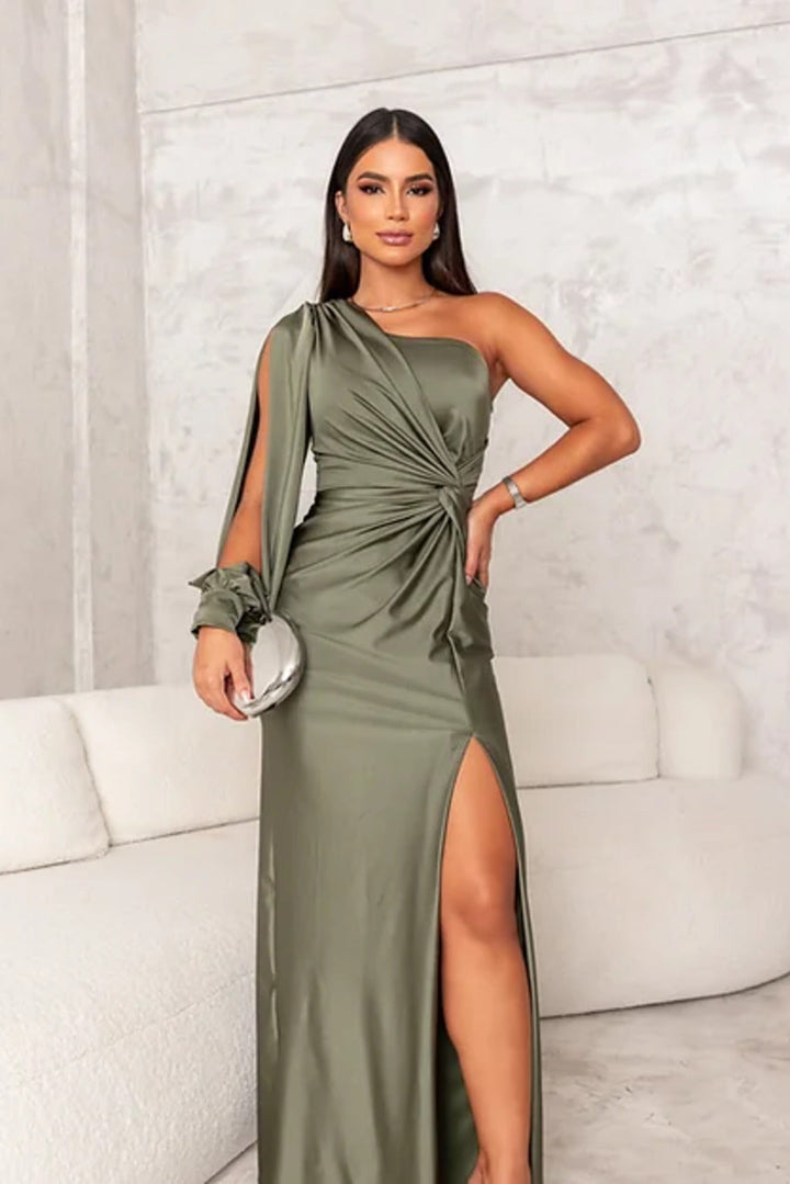 Women's One-shoulder Wedding Guest Dress | Maxi