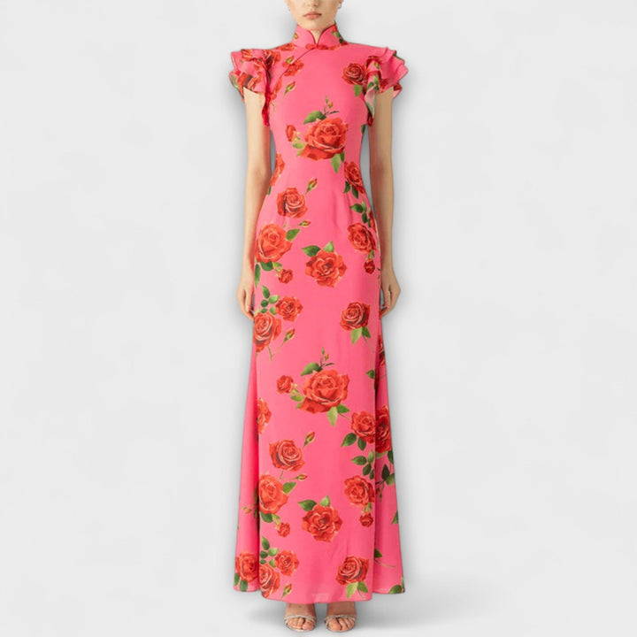 Maxi Dress with Floral Print