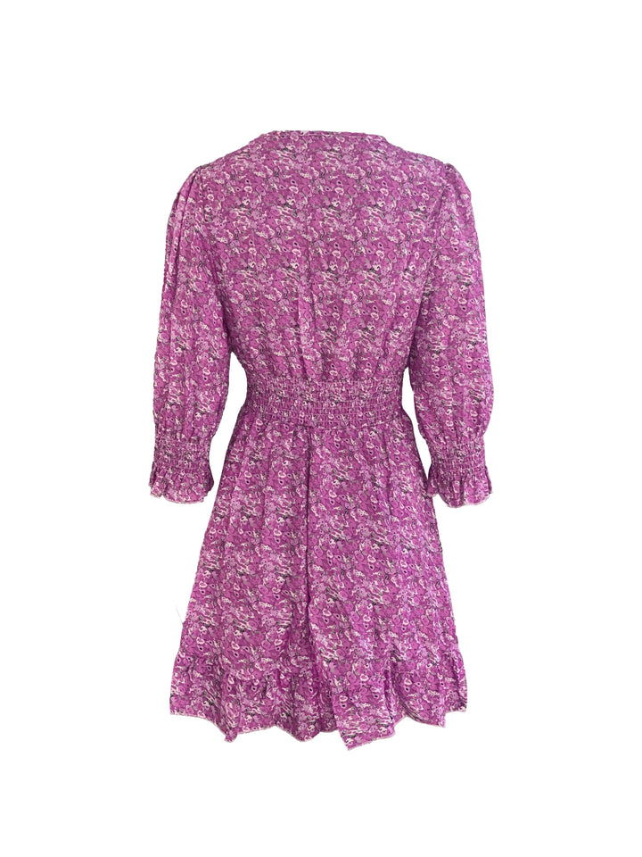 Women's V-Neck Boho Floral Dress