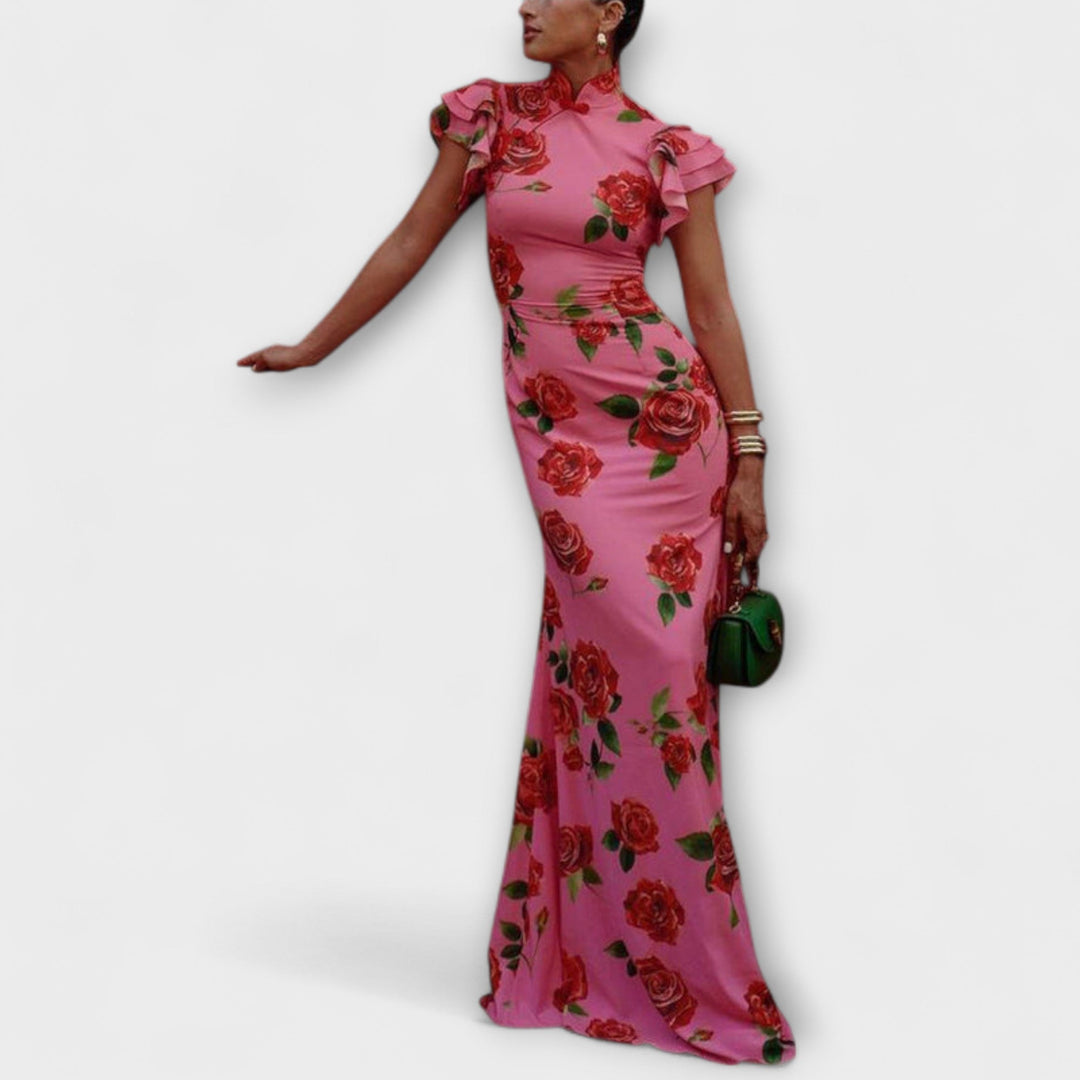 Maxi Dress with Floral Print