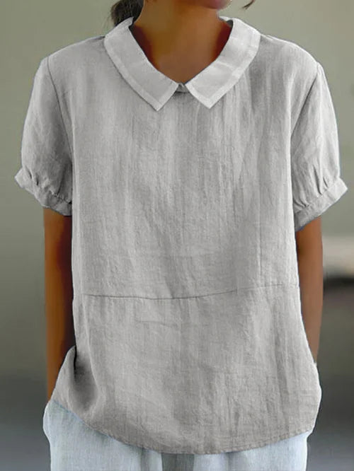 Women’s Casual Blouse with Classic Collar