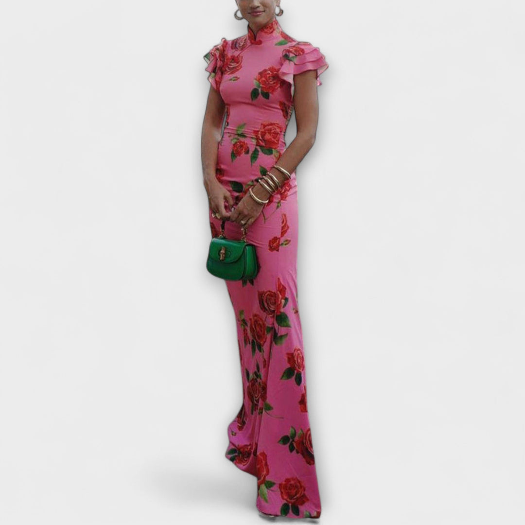 Maxi Dress with Floral Print