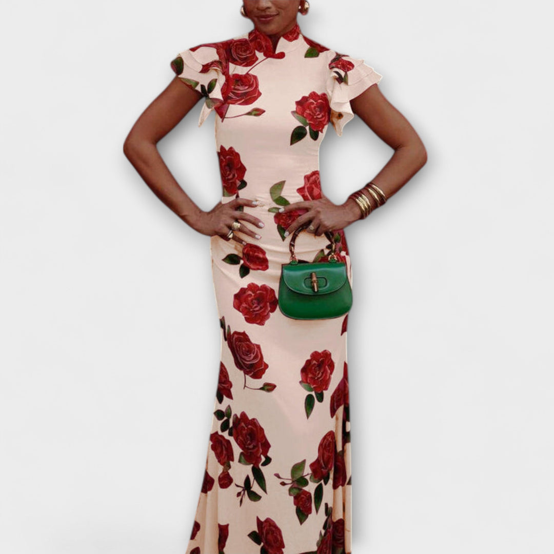 Maxi Dress with Floral Print