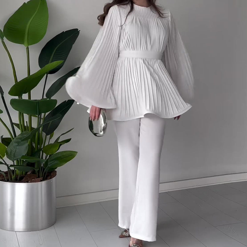 LUMINA – PLEATED TWO-PIECE SET