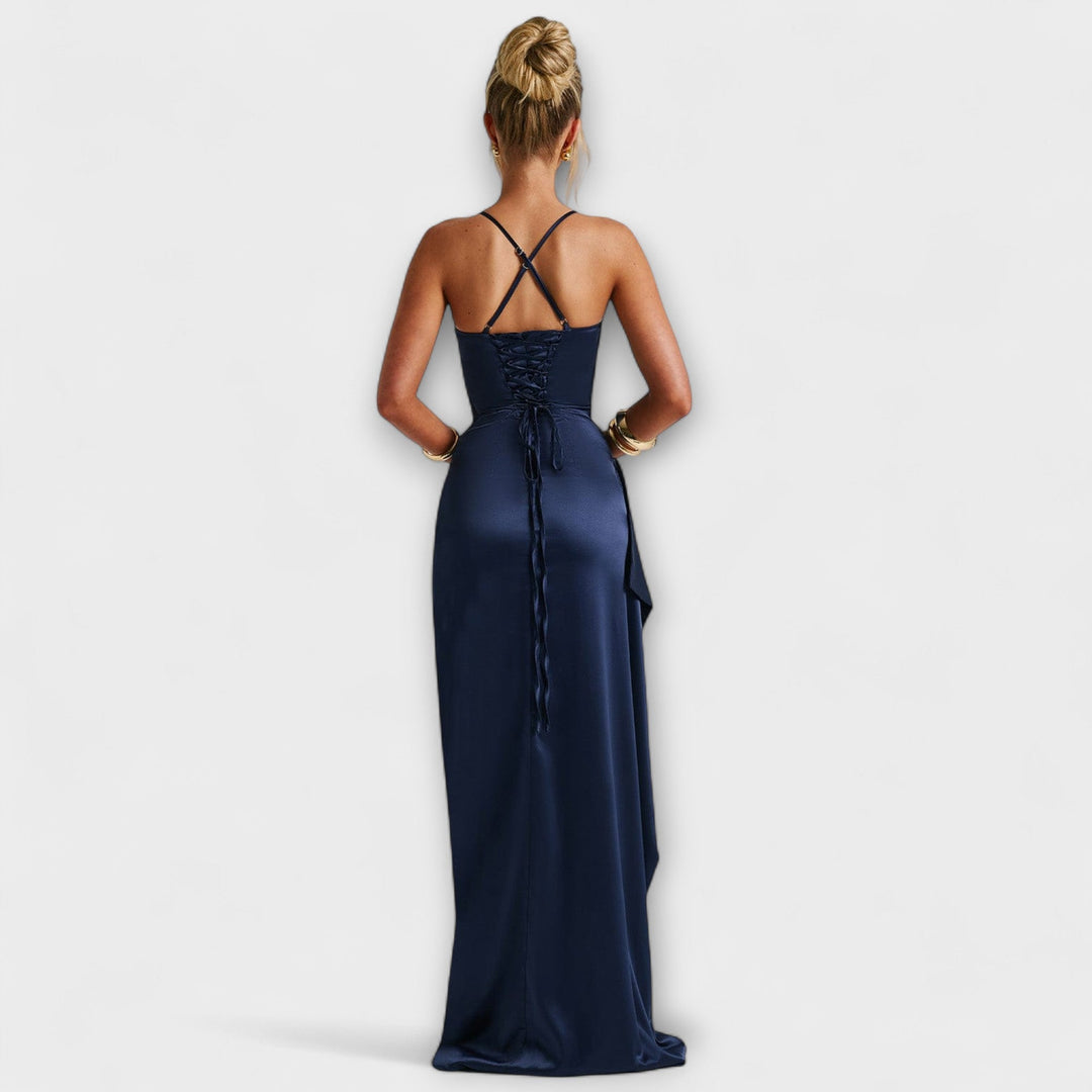 Marine Blue Maxi Dress