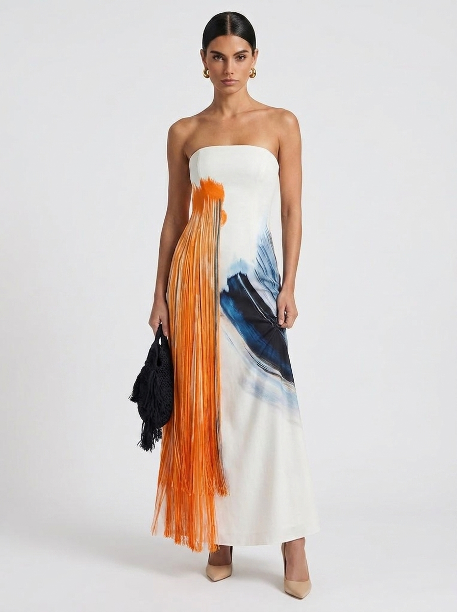Aislinn | Elegant Tassel Tube Dress