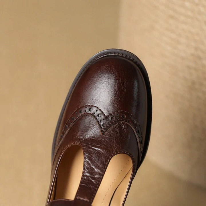 Ruelle Leather Mary Janes