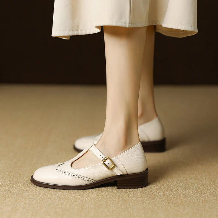 Ruelle Leather Mary Janes