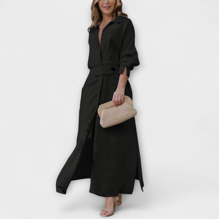 Maxi Dress with V-Neck