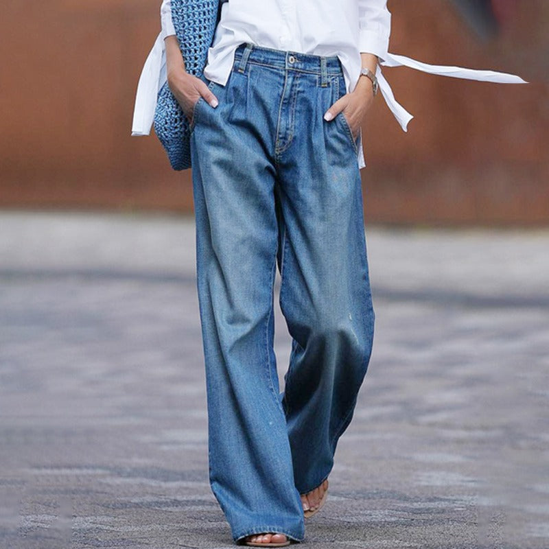 Women’s High Waist Wide Leg Pants | Loose Fit