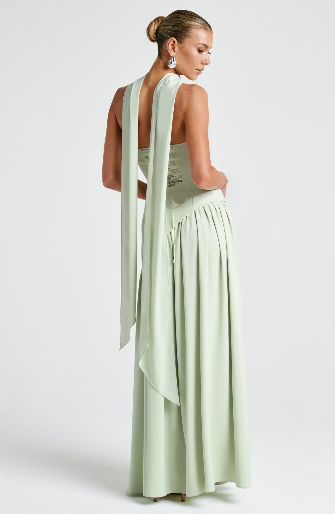 Women’s Strapless Wedding Guest Dress with High Slit | Maxi