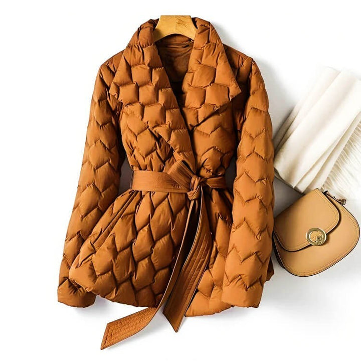 Grace | Women’s Quilted Belted Winter Puffer Coat