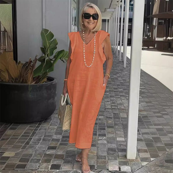 Bonnie | Stylish V-Neck Loose-Fit Summer Dress