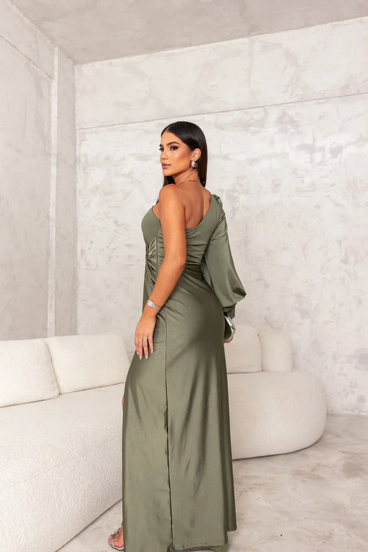 Women's One-shoulder Wedding Guest Dress | Maxi