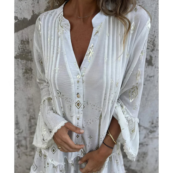 Women's Long-sleeved Boho Dress | Mini